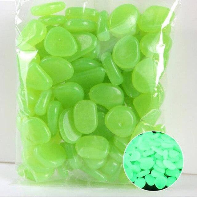 100Pcs Glow in the Dark Garden Pebbles - foxberryparkproducts