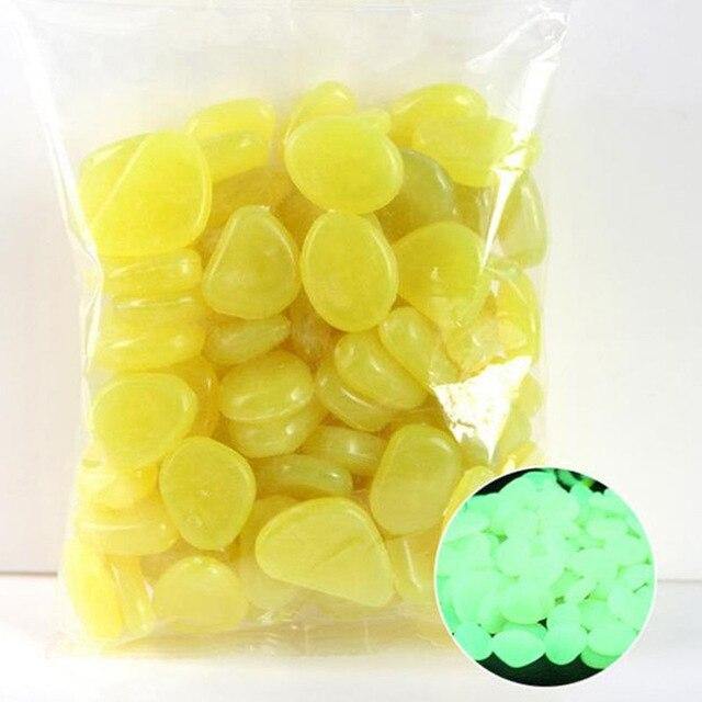 100Pcs Glow in the Dark Garden Pebbles - foxberryparkproducts
