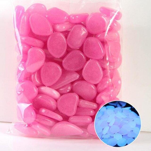 100Pcs Glow in the Dark Garden Pebbles - foxberryparkproducts