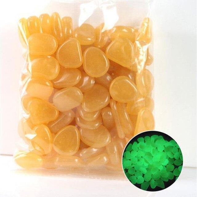 100Pcs Glow in the Dark Garden Pebbles - foxberryparkproducts
