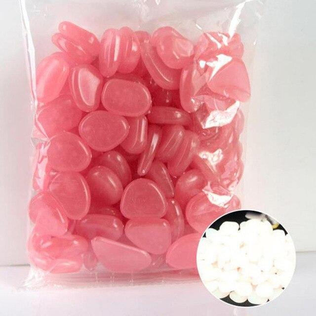 100Pcs Glow in the Dark Garden Pebbles - foxberryparkproducts