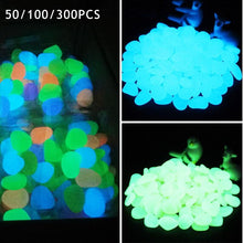 Load image into Gallery viewer, 50/100/300pcs Glow in the Dark Pebbles - foxberryparkproducts
