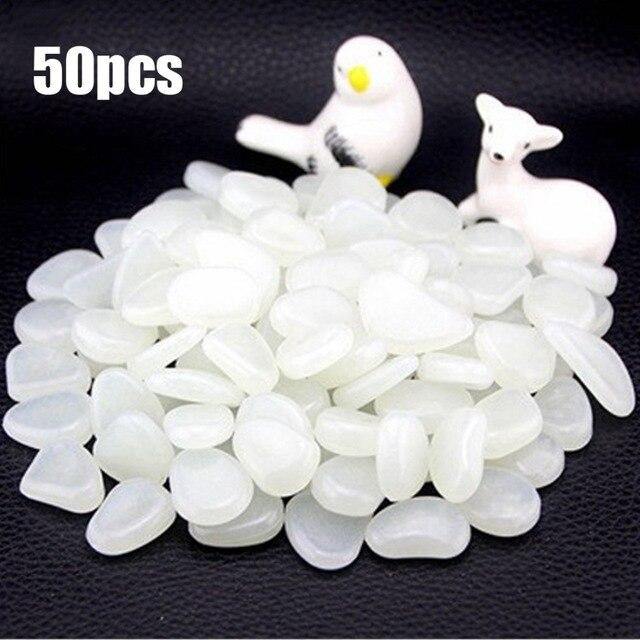50/100/300pcs Glow in the Dark Pebbles - foxberryparkproducts