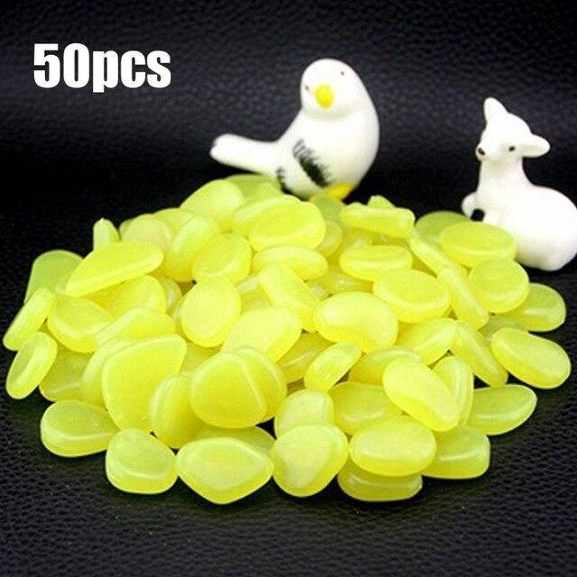 50/100/300pcs Glow in the Dark Pebbles - foxberryparkproducts