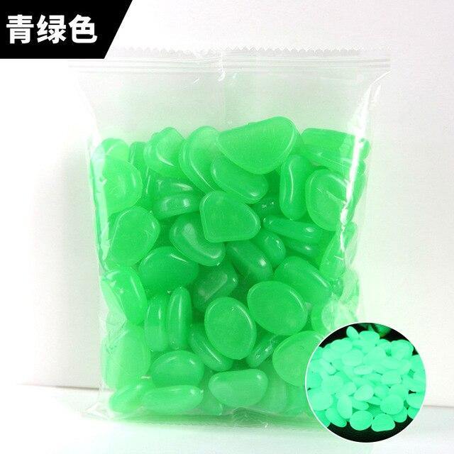 100/PCS Garden Pebbles Garden Decor Luminous Stones - foxberryparkproducts