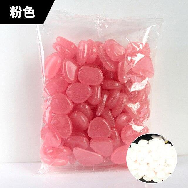 100/PCS Garden Pebbles Garden Decor Luminous Stones - foxberryparkproducts