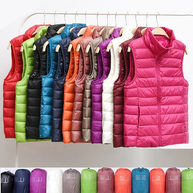 Gifts Outerwear  New Women Sleeveless Ultra Light Down Vests    ID A412 - 4101 - foxberryparkproducts