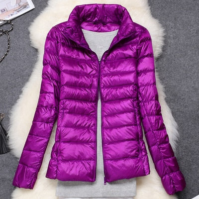 Women Winter Jacket 2020 New Ultra Light Duck Down Parkas - foxberryparkproducts