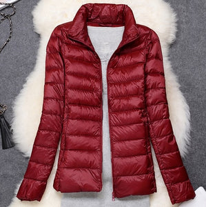 Women Winter Jacket 2020 New Ultra Light Duck Down Parkas - foxberryparkproducts