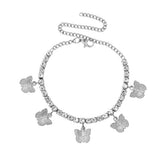 Anklet-Bracelet  INS Fashion Butterfly anklet Rhinestone Tennis Chain  ID A114 - 1136 - foxberryparkproducts