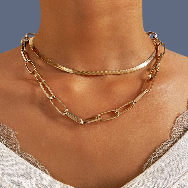Necklace  Classy Fashion Asymmetric Lock              ID A112 - 1139 - foxberryparkproducts