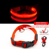 USB Charging Led Dog Collar Anti-Lost/Avoid Car Accident Collar For Dogs Puppies Dog Collars Leads LED Supplies Pet Products - foxberryparkproducts