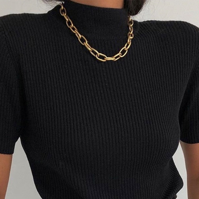 Necklace  Classy Fashion Asymmetric Lock              ID A112 - 1139 - foxberryparkproducts