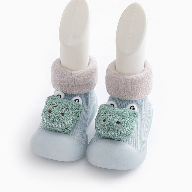 Cute baby sock shoes for winter thick cotton animal styles - foxberryparkproducts