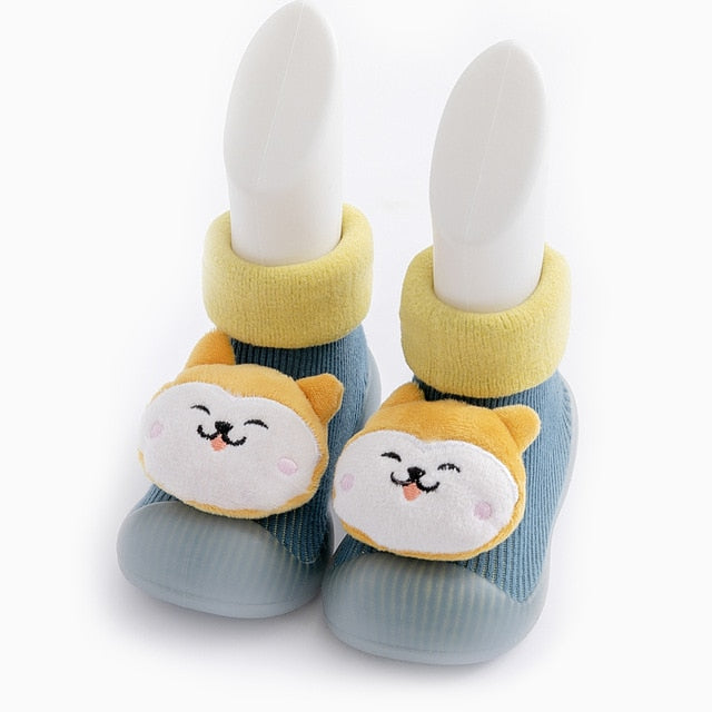Cute baby sock shoes for winter thick cotton animal styles - foxberryparkproducts