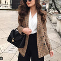 Fashion Autumn Women Plaid Blazers and Jackets - foxberryparkproducts