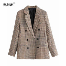 Load image into Gallery viewer, Fashion Autumn Women Plaid Blazers and Jackets - foxberryparkproducts

