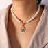 Necklace  Classy Fashion Asymmetric Lock              ID A112 - 1139 - foxberryparkproducts