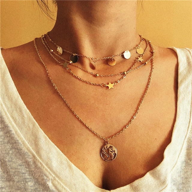 Necklace  Classy Fashion Asymmetric Lock              ID A112 - 1139 - foxberryparkproducts