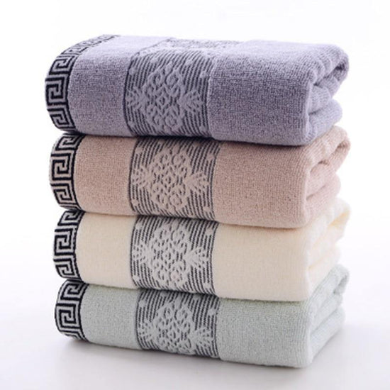 Microfiber Soft Cotton Towels Absorbent Jacquard Rapid Drying Travel - foxberryparkproducts