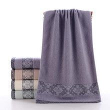 Load image into Gallery viewer, Microfiber Soft Cotton Towels Absorbent Jacquard Rapid Drying Travel - foxberryparkproducts
