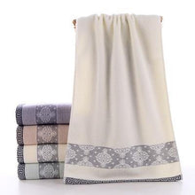Load image into Gallery viewer, Microfiber Soft Cotton Towels Absorbent Jacquard Rapid Drying Travel - foxberryparkproducts

