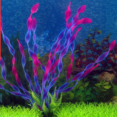 1PCS Artificial Plastic Water Plant Grass Aquarium Decorations  Fish Tank Grass Flower Ornament - foxberryparkproducts
