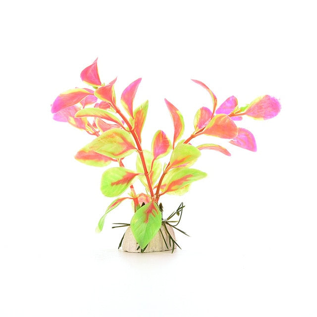 1PCS Artificial Plastic Water Plant Grass Aquarium Decorations  Fish Tank Grass Flower Ornament - foxberryparkproducts