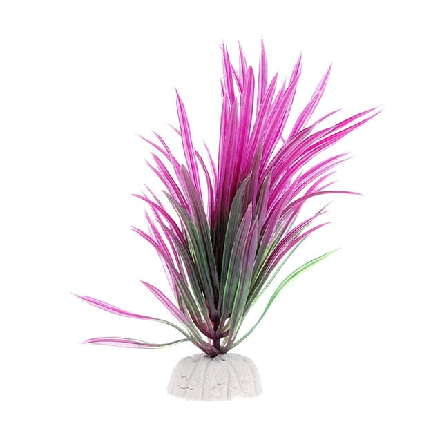 1PCS Artificial Plastic Water Plant Grass Aquarium Decorations  Fish Tank Grass Flower Ornament - foxberryparkproducts