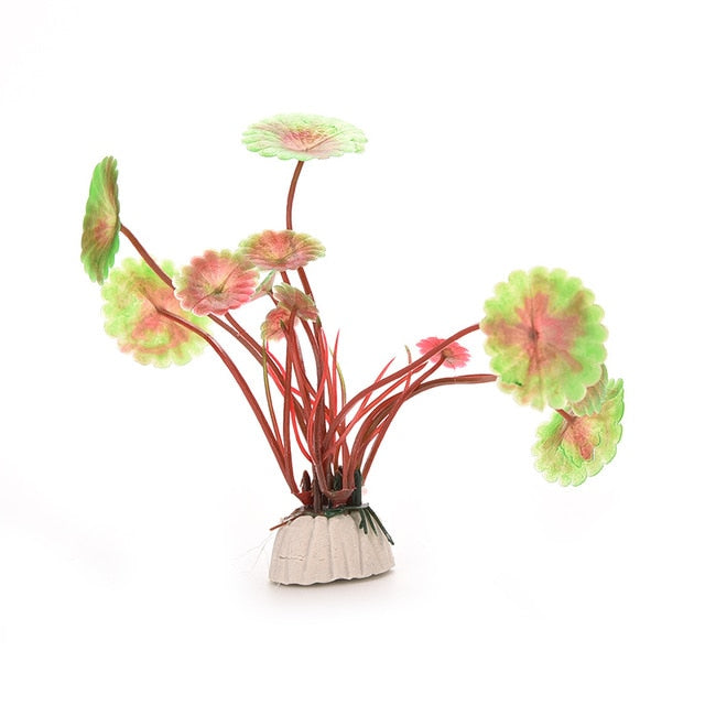 1PCS Artificial Plastic Water Plant Grass Aquarium Decorations  Fish Tank Grass Flower Ornament - foxberryparkproducts