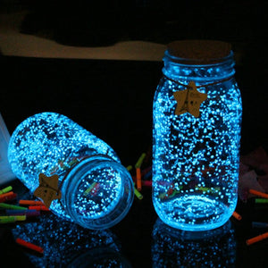 DIY fish Tank Aquarium Luminous Glow Gravel Noctilucent Sand Romantic Sky Blue Fluorescent Particles - foxberryparkproducts