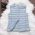 Fitaylor 90% Ultra Light White Duck Down Women Vest Thin Coat - foxberryparkproducts