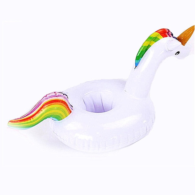 Inflatable Cup Holder Unicorn Flamingo Drink Holder Swimming Pool - foxberryparkproducts