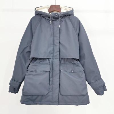 Warm Winter Jacket Women Large Natural Fox Fur White Duck Down Coat - foxberryparkproducts