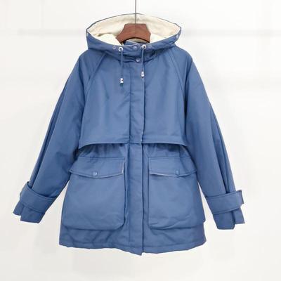 Warm Winter Jacket Women Large Natural Fox Fur White Duck Down Coat - foxberryparkproducts
