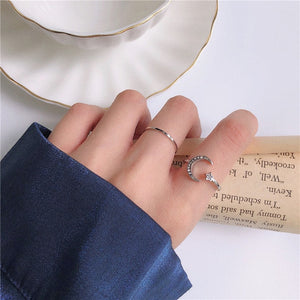 Rings Classy Fashionable Simple Vintage Design Silver Color     ID A113- 1131 - foxberryparkproducts