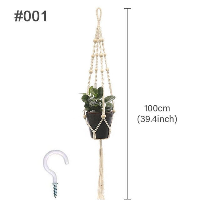 Handmade Macrame Plant Hanger - foxberryparkproducts