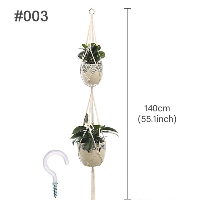 Handmade Macrame Plant Hanger - foxberryparkproducts