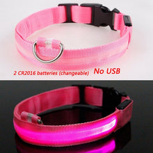 Load image into Gallery viewer, Luminous Dog Collar Led USB Collar Personalized Rechargeable Light For Small Large Dog - foxberryparkproducts
