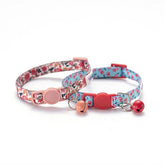 UFBemo 2pcs Pack Cat Personalized Breakaway with Bell Necklace Collar Adjustable Pet Products ID tag for Small Dog Puppy - foxberryparkproducts