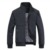Classy Spring Autumn Casual Solid Fashion Slim Bomber Jacket - foxberryparkproducts