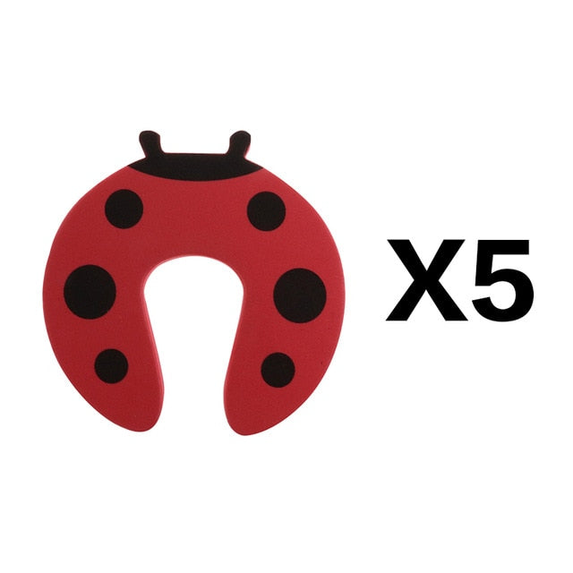 5Pcs/Lot Protection Baby Safety Cute Animal Security Door Stopper Baby Card Lock Newborn Care Child Finger Protector - foxberryparkproducts