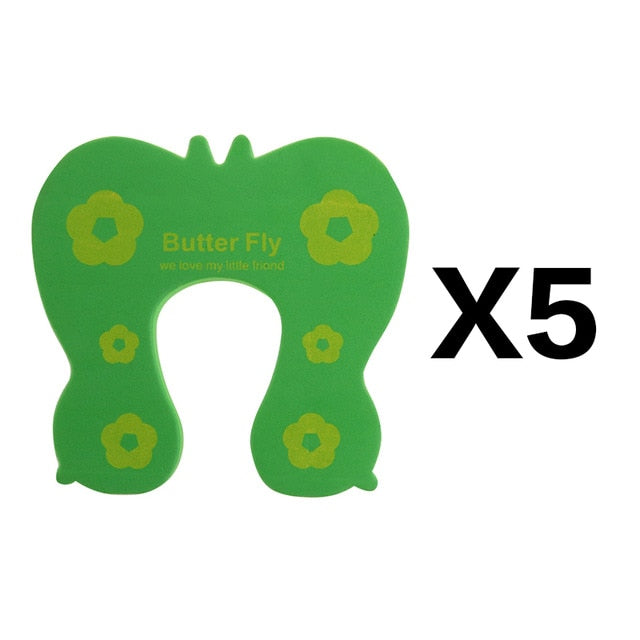 5Pcs/Lot Protection Baby Safety Cute Animal Security Door Stopper Baby Card Lock Newborn Care Child Finger Protector - foxberryparkproducts