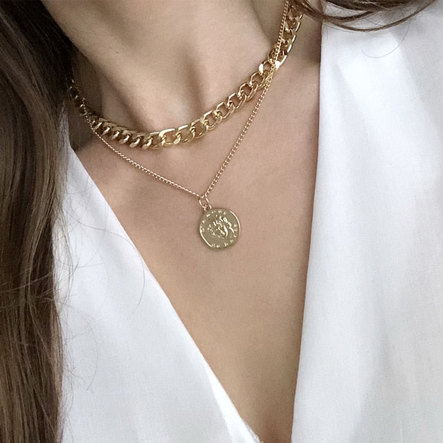 Necklace  Classy Fashion Asymmetric Lock              ID A112 - 1139 - foxberryparkproducts