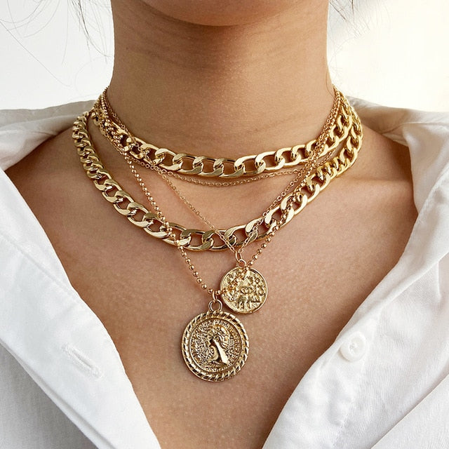 Necklace  Classy Fashion Asymmetric Lock              ID A112 - 1139 - foxberryparkproducts