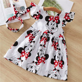 Baby Girls Dresses Summer Dresses  Kids Sleeveless Cute Umbrella Print O-neck A-line Dress - foxberryparkproducts
