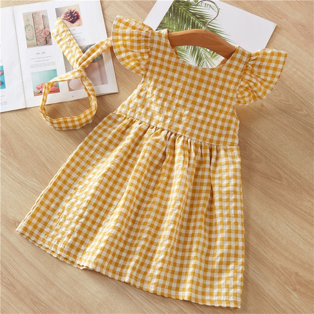 Baby Girls Dresses Summer Dresses  Kids Sleeveless Cute Umbrella Print O-neck A-line Dress - foxberryparkproducts