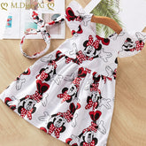 Baby Girls Dresses Summer Dresses  Kids Sleeveless Cute Umbrella Print O-neck A-line Dress - foxberryparkproducts