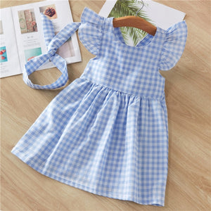 Baby Girls Dresses Summer Dresses  Kids Sleeveless Cute Umbrella Print O-neck A-line Dress - foxberryparkproducts