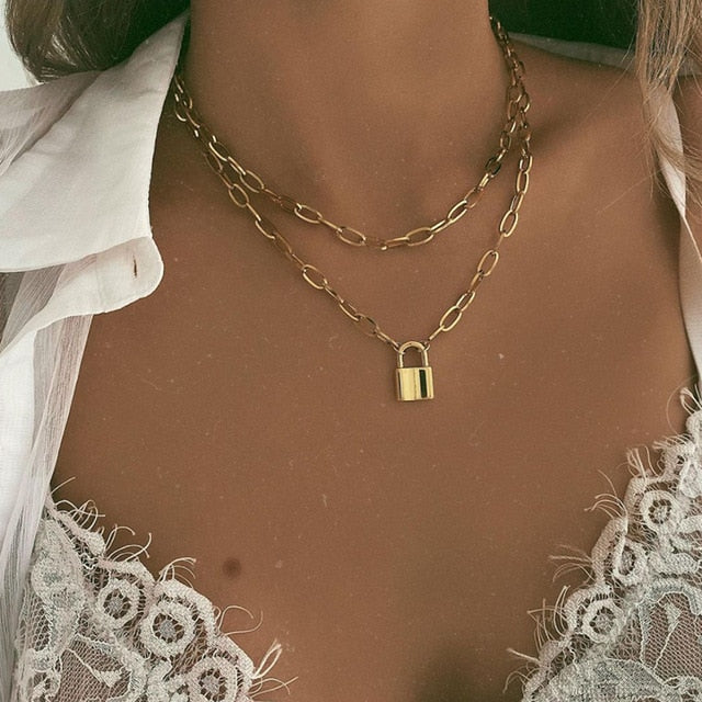 Necklace Butterfly Choker Fashionable Golden Chain Layered    ID  A112 - 1151 - foxberryparkproducts